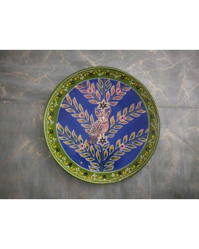 Wooden Wall Decor Plate - Multicolor